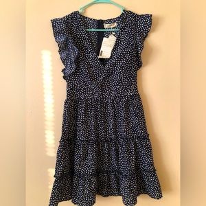 Honeyuppy Long Sleeve Dress Size XS NWT Seed Shape Dots